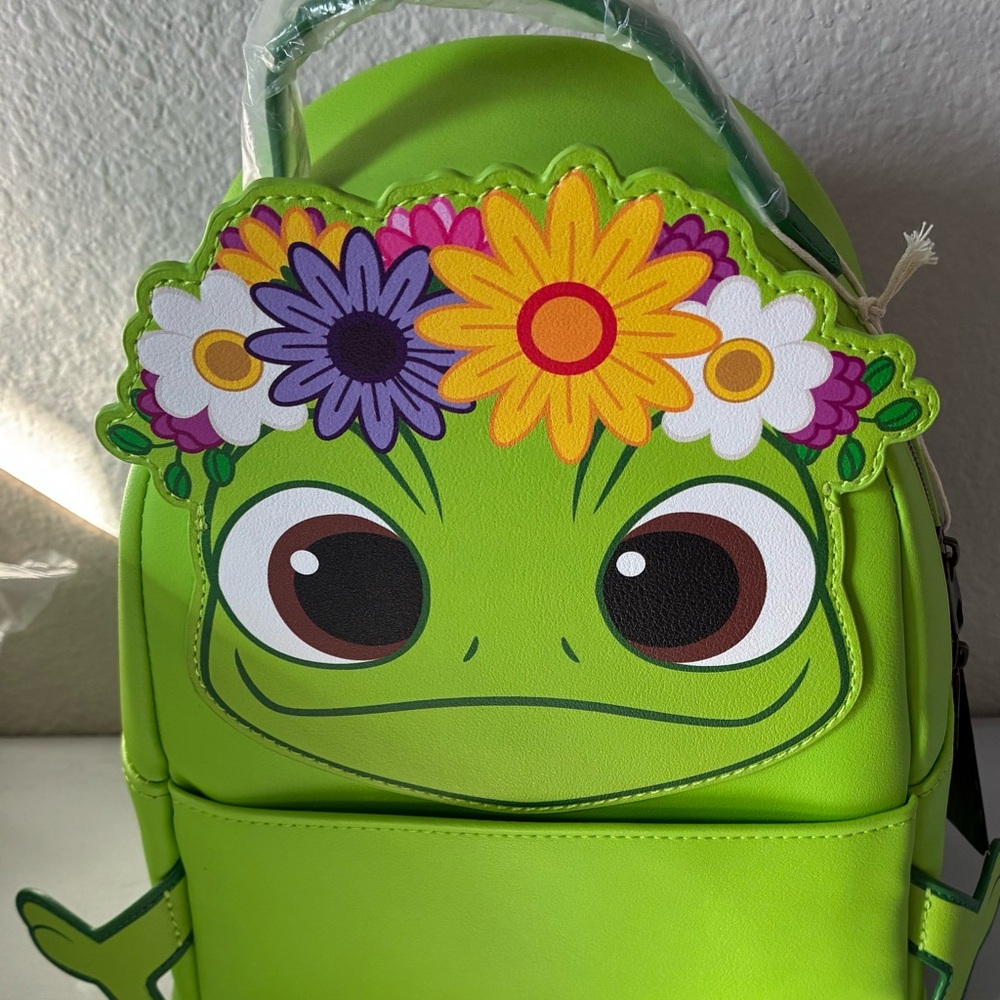 Loungefly Rapunzel frog mini backpack